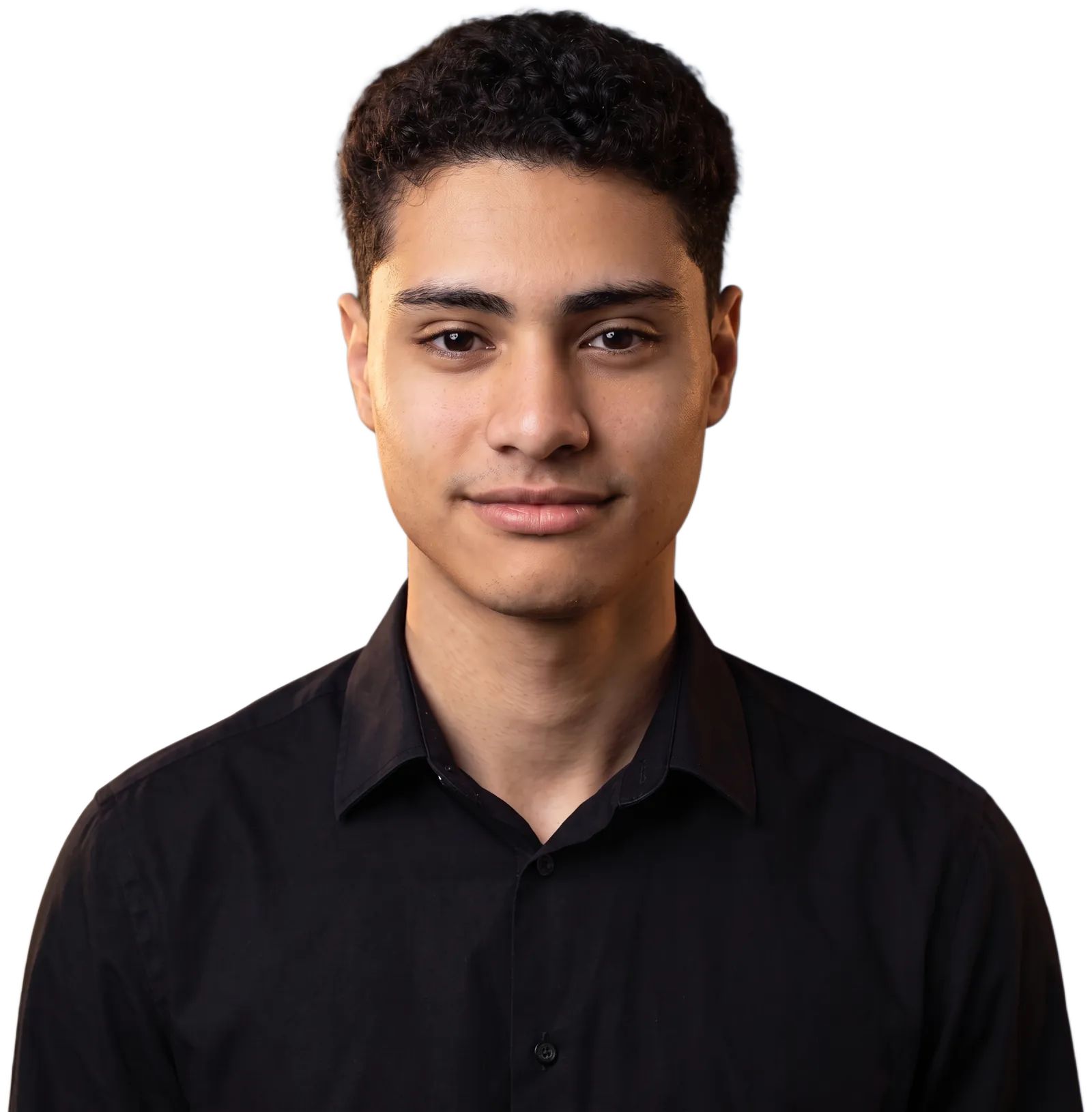João Pedro Aquino, de camisa preta